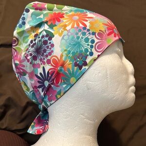 Floral Scrub Cap